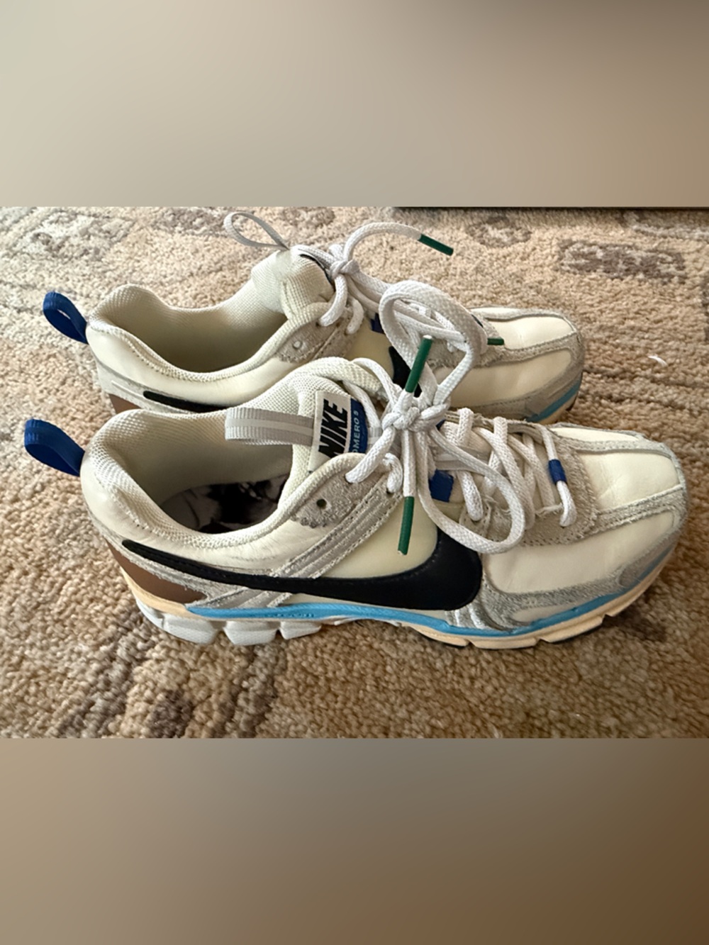 Nike Women's Multi-Color Athletic Sneakers - White, Black, Blue